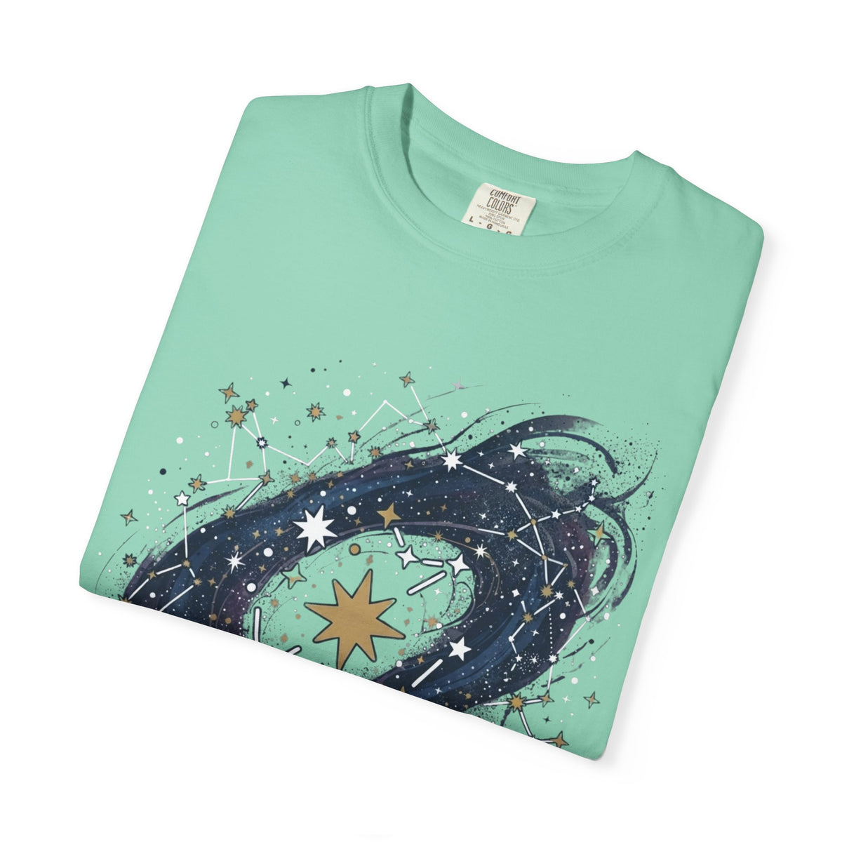 "Constellation Map (Dark Sky)" Unisex Garment-Dyed Tee