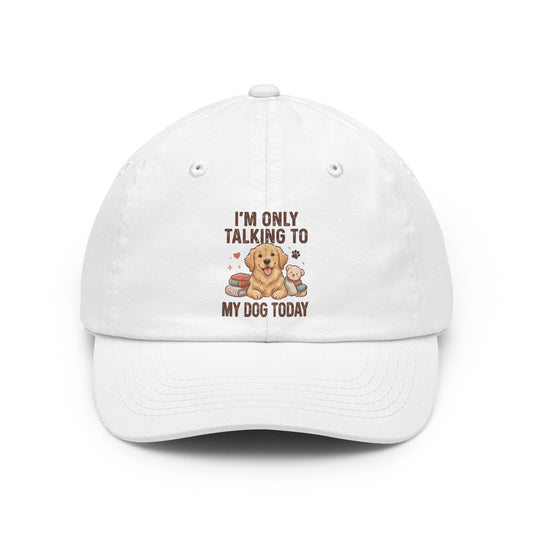 Color: White | I'm Only Talking To My Dog Today Dad Hat