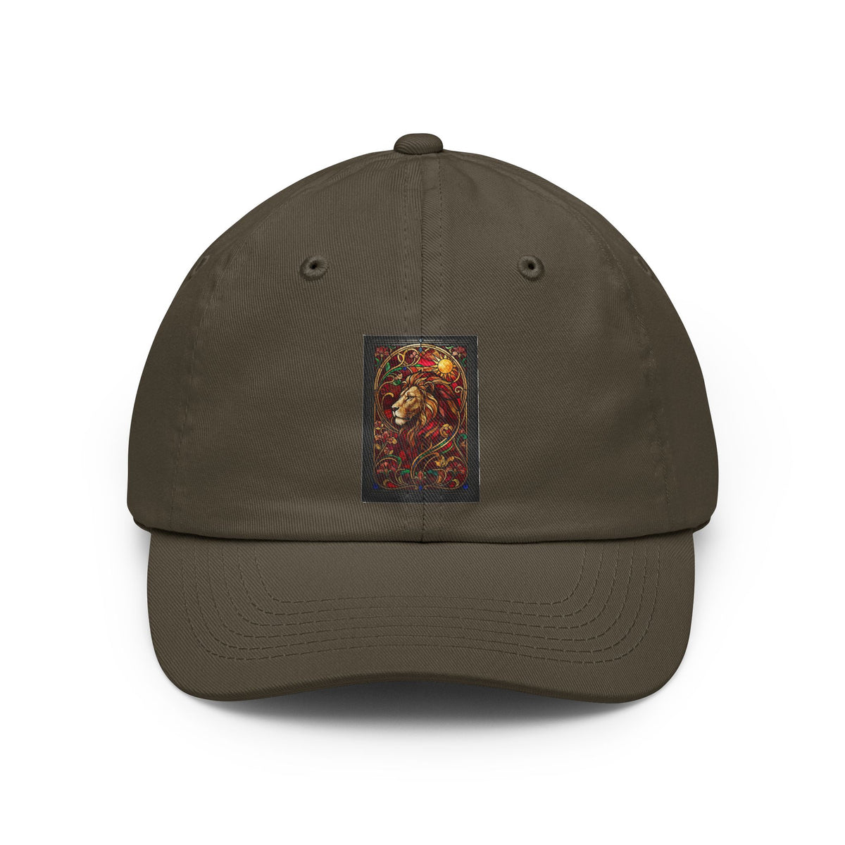 Color: Olive | Stained Glass Sign LEO Dad Hat
