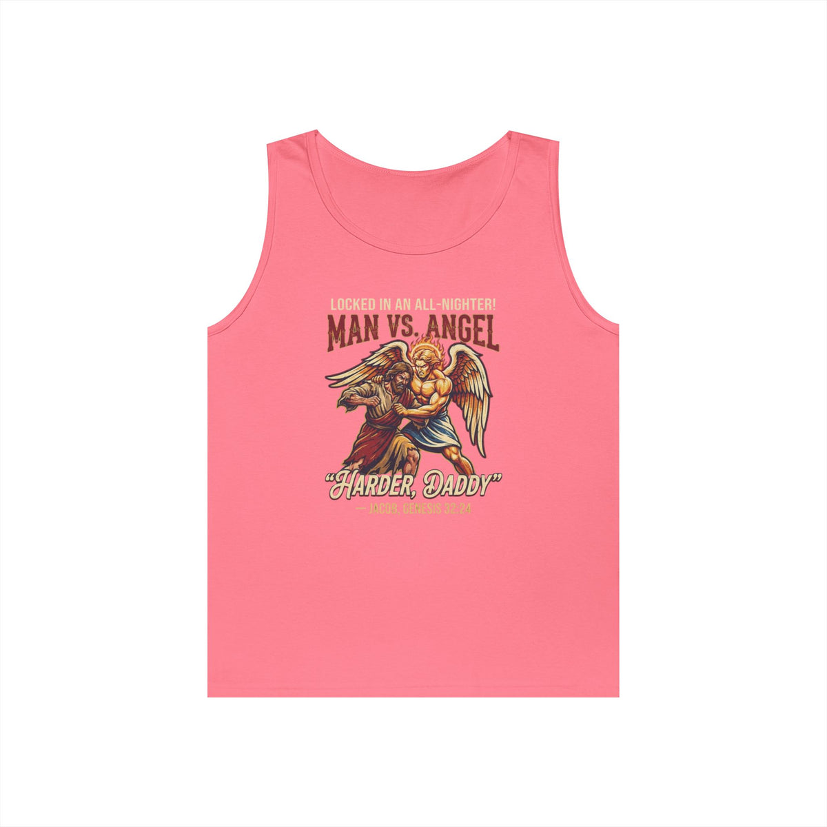 "Good Book Series Man vs Angel" Tank Top