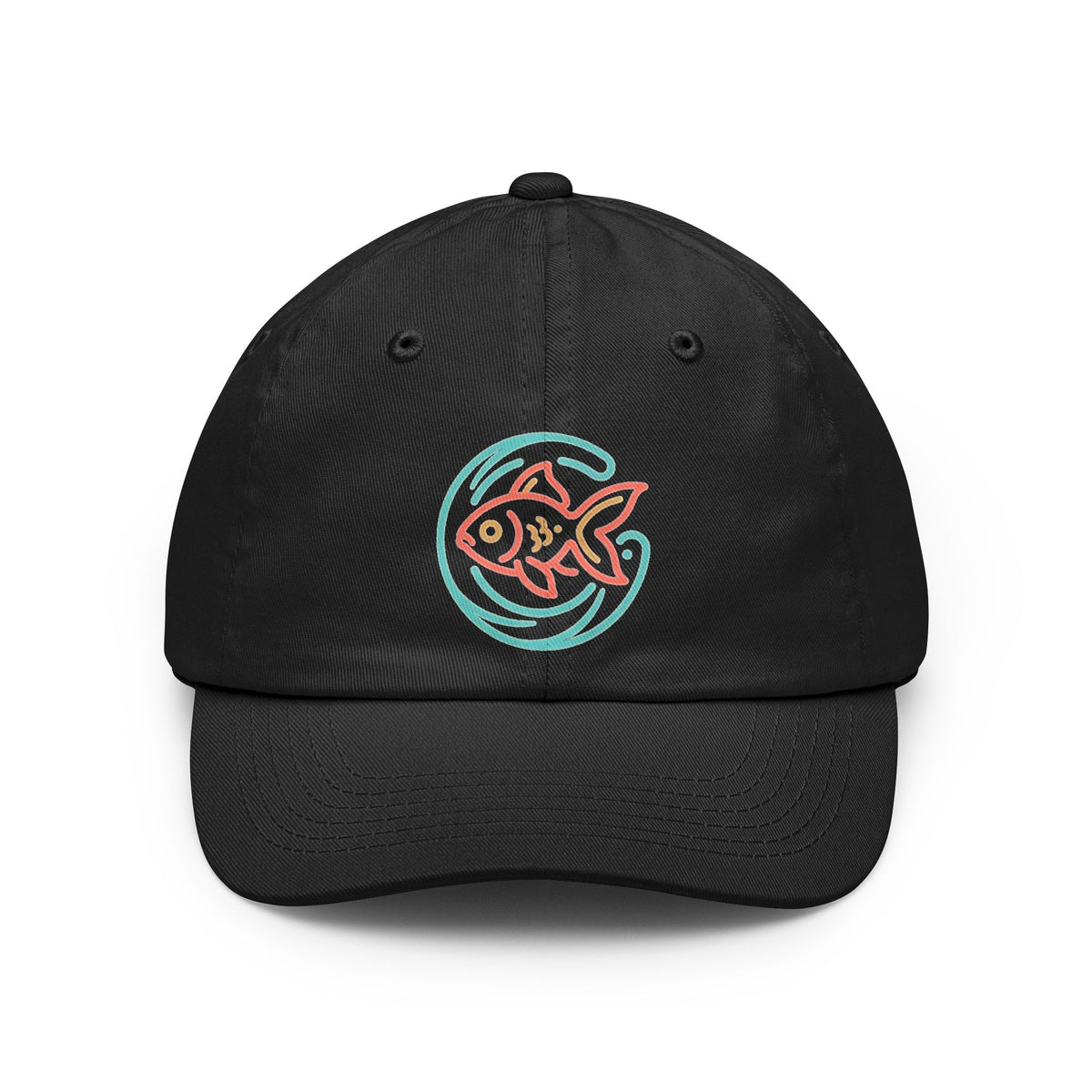 Color: Black | Go Fish Dad Hat — Graphic