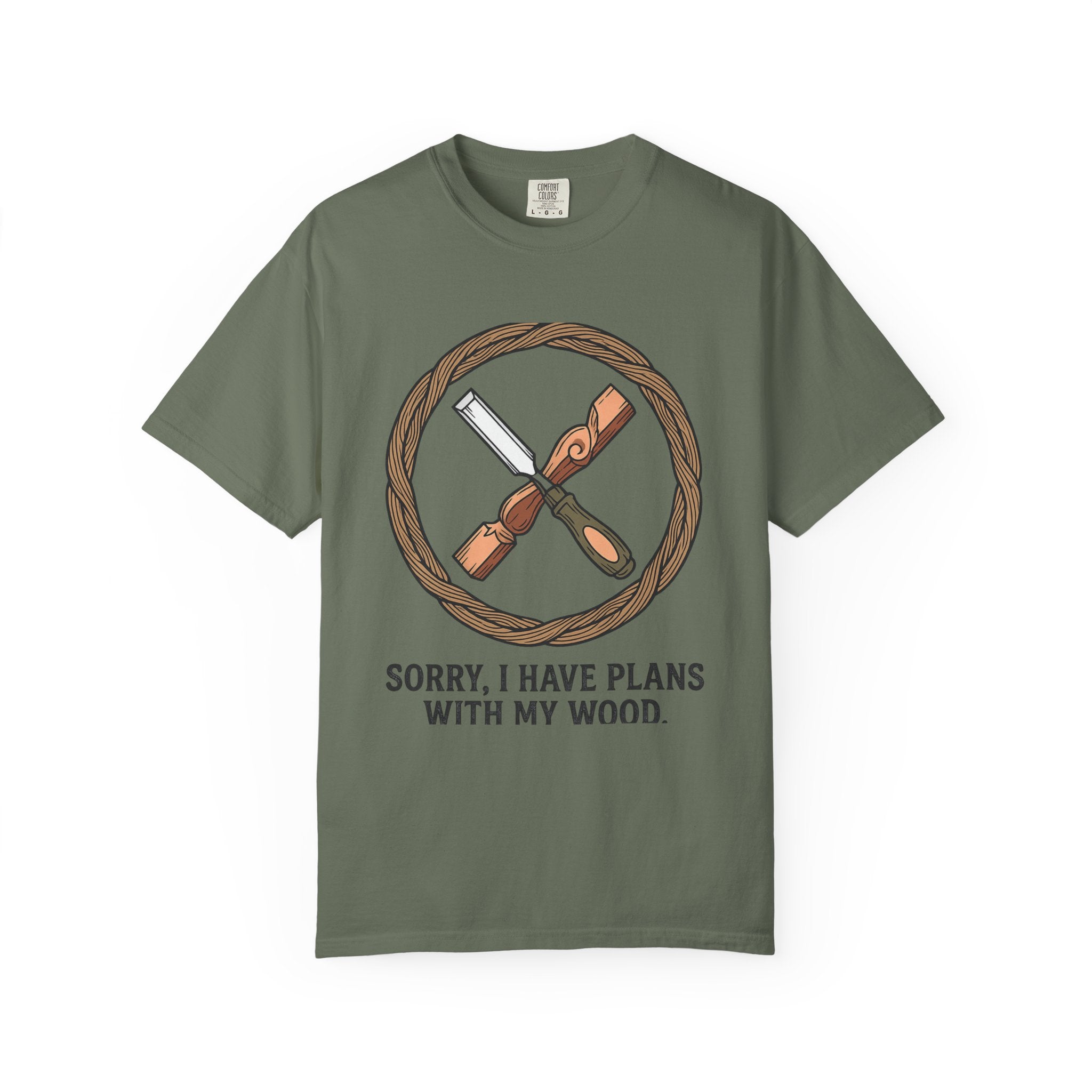"Plans for My Wood" Unisex Garment-Dyed T-shirt