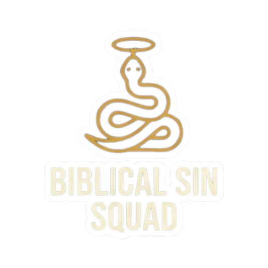 "Good Book Series Biblical Sin Squad" Sticker — Main