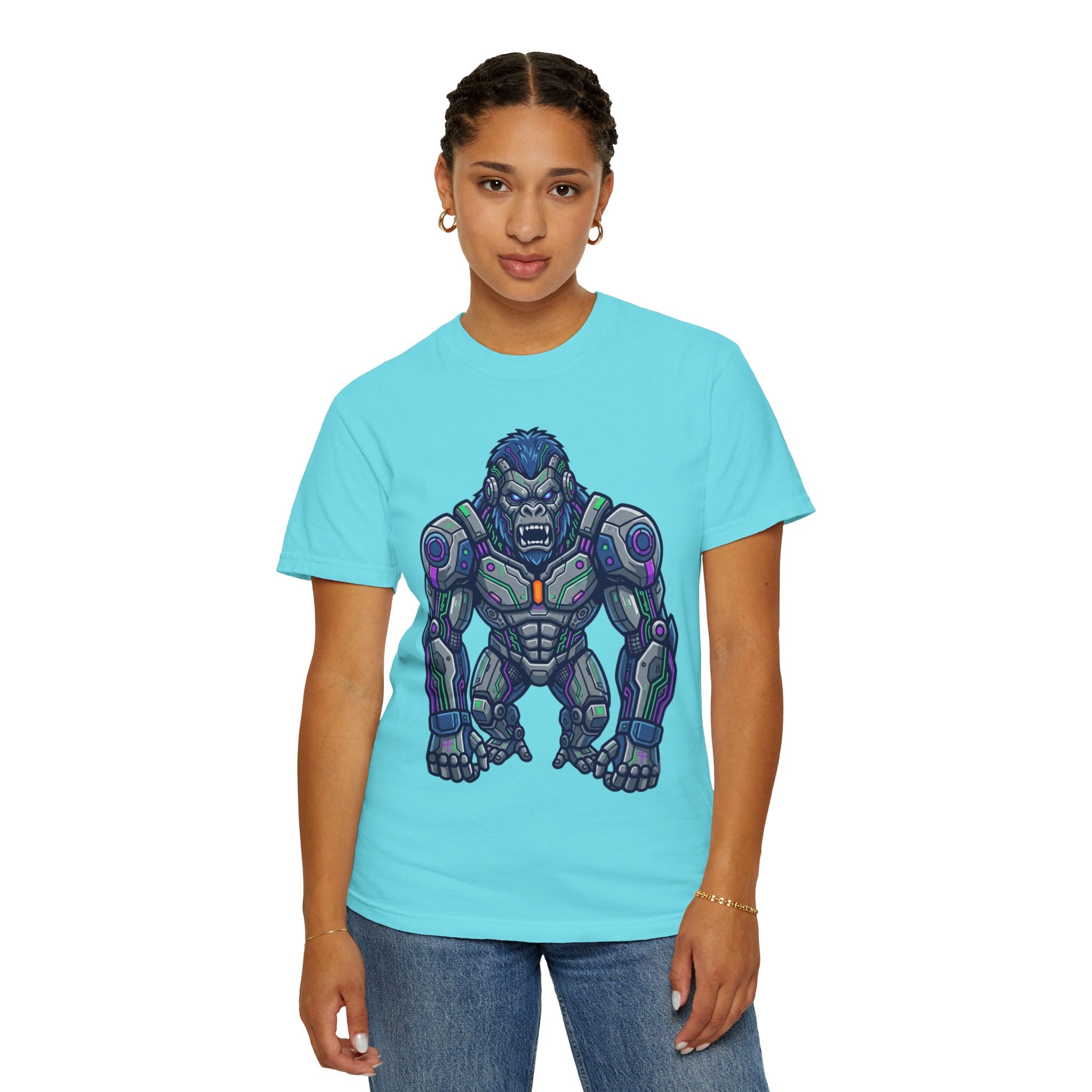 "Cyber Gorilla" Unisex Garment-Dyed Tee