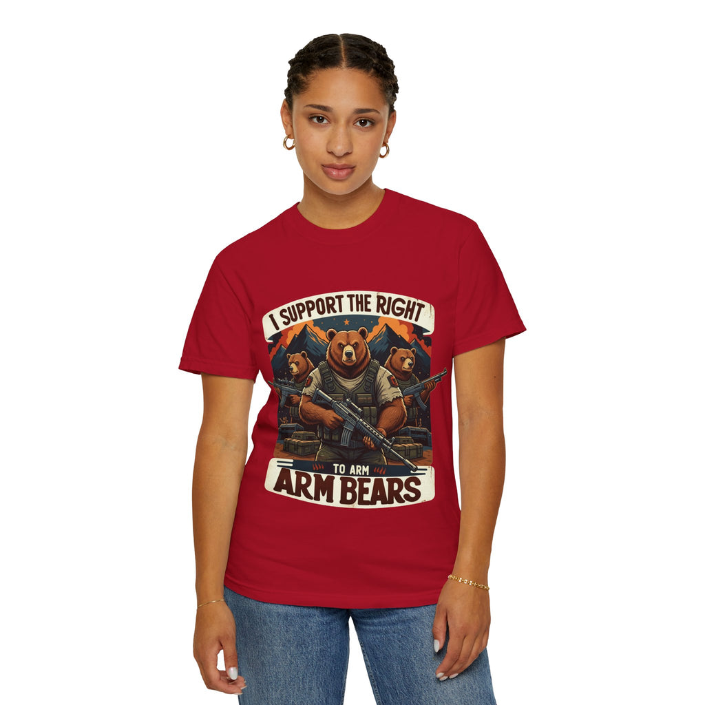 "The Right to Arm Bears (Mountain Division)" Unisex Garment-Dyed T-shirt