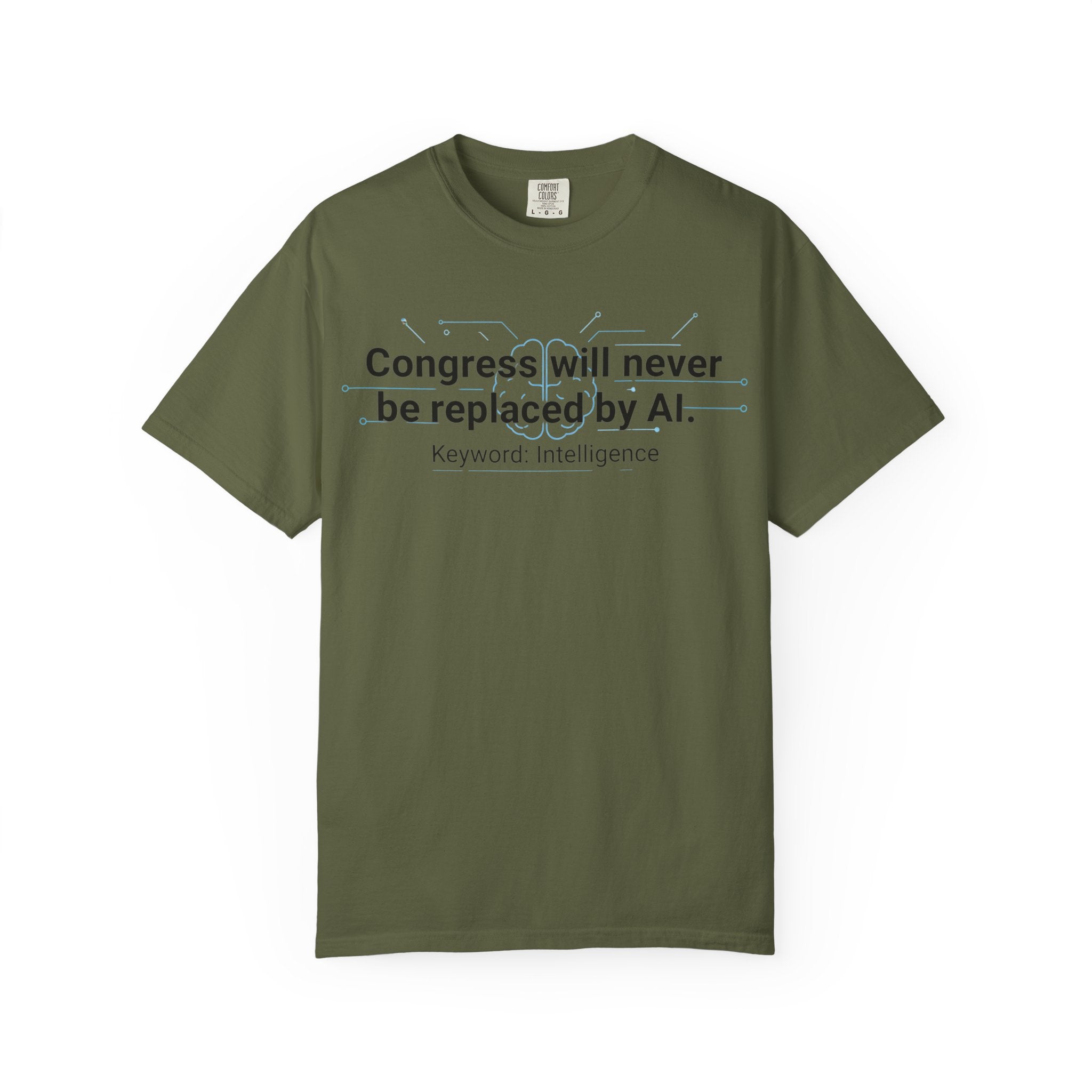"Congress vs. AI T-Shirt" Unisex Garment-Dyed T-shirt