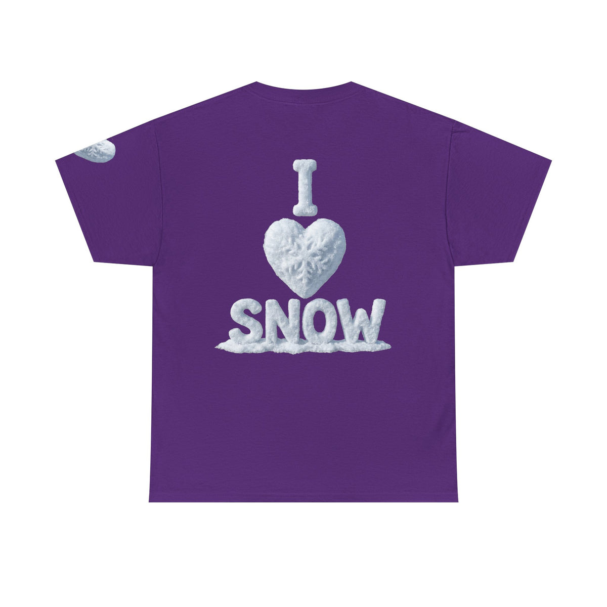 Color: Purple | I Love Snow Premium Graphic Tee