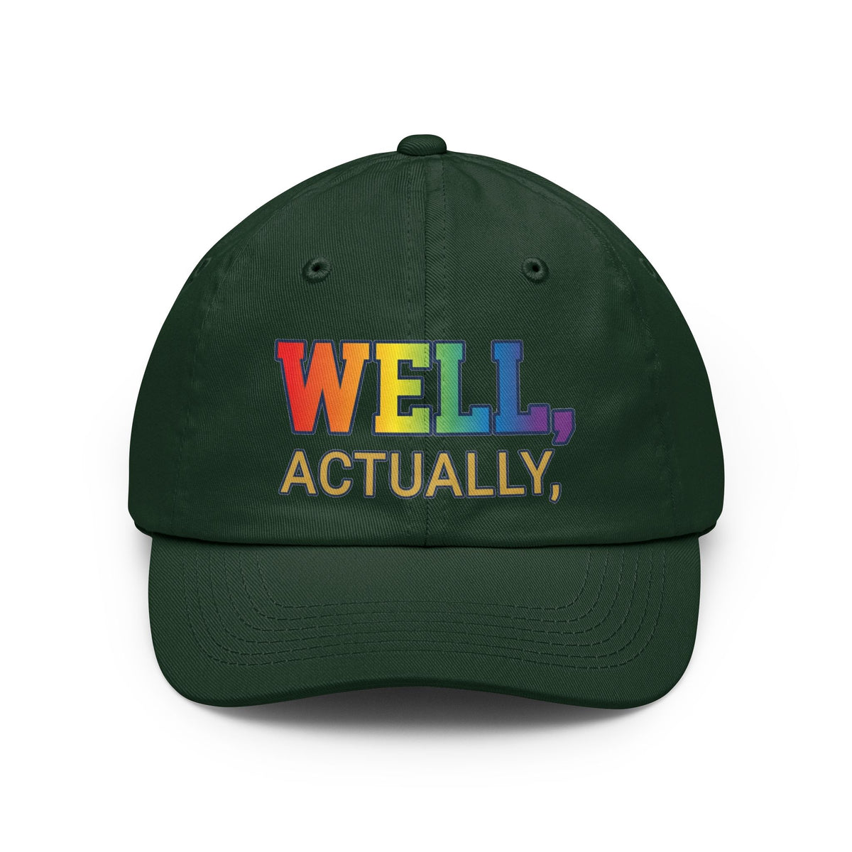 Color: Forest Green | Straight Outta Not Even Dad Hat — Graphic