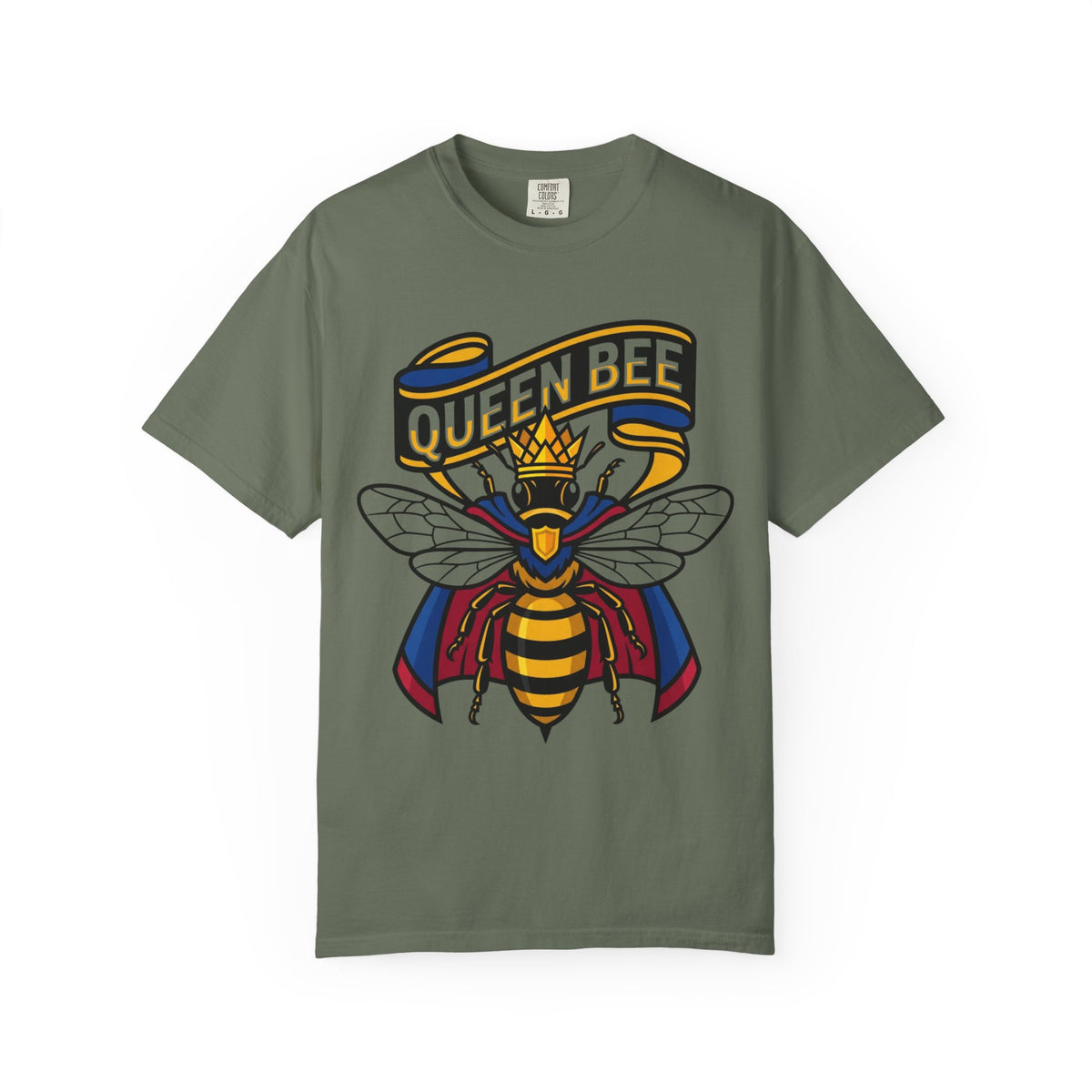 Color: Moss | Queen Bee Unisex Garment-Dyed Tee