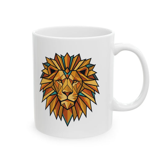"Leo The Solar Lion" White Ceramic Mug