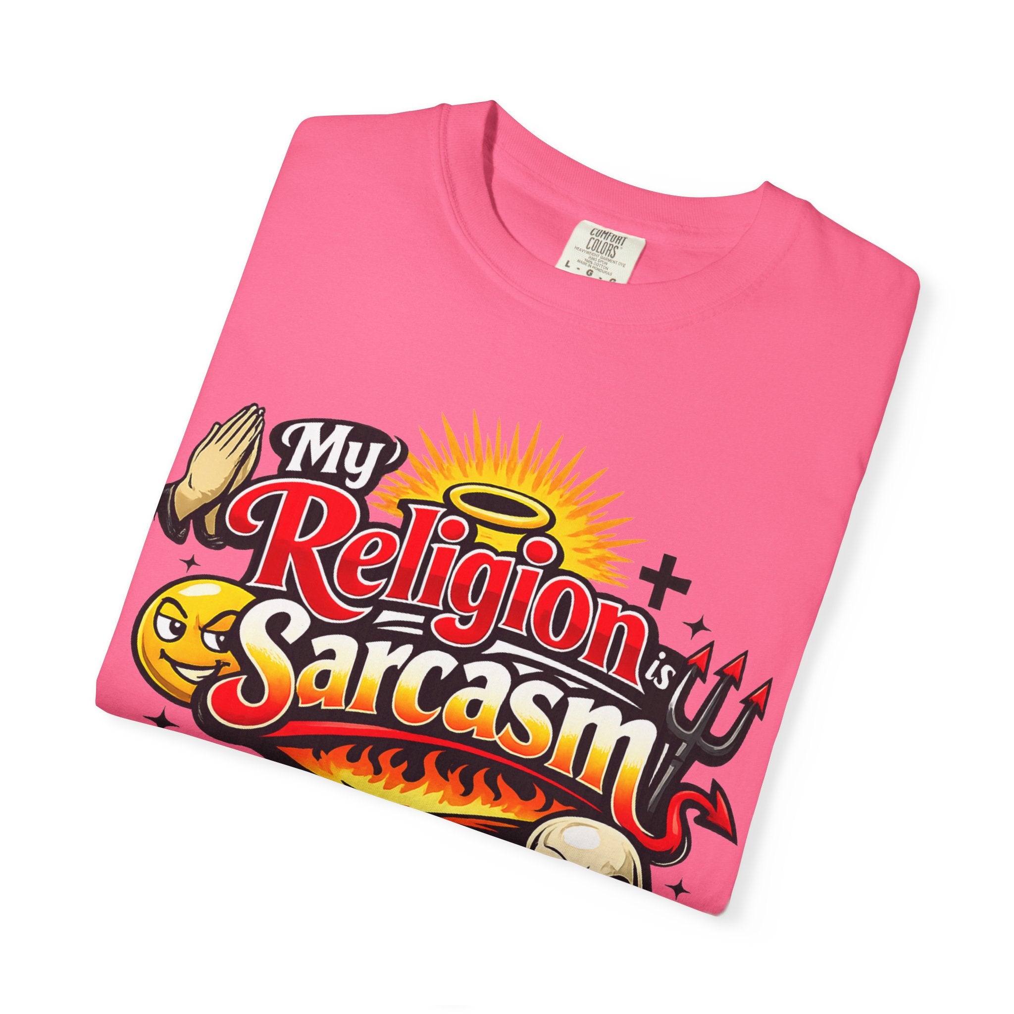 "The Church of Snark" Unisex Garment-Dyed T-shirt