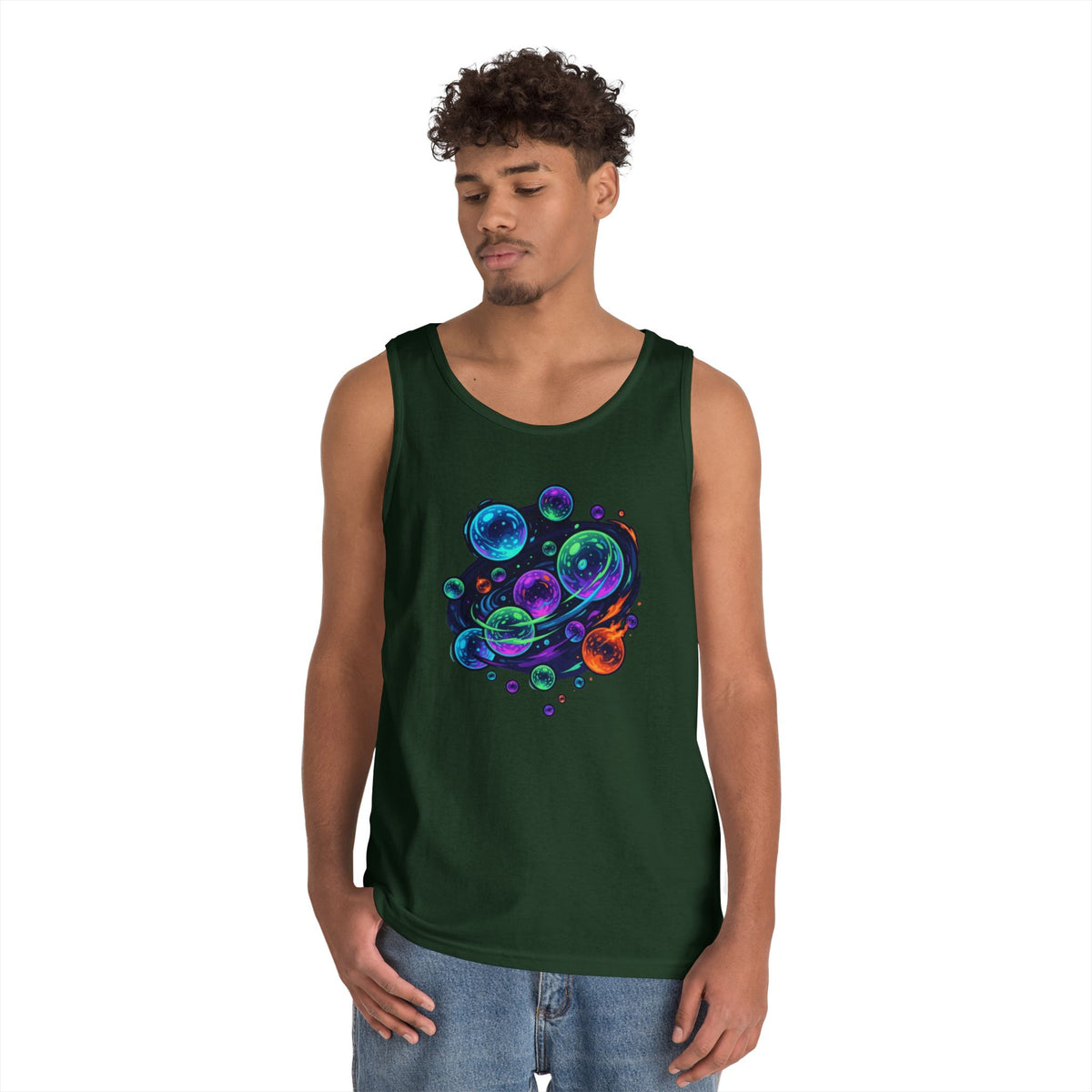 Color: Forest Green | MinMin Lights (Australian Folklore) Tank Top