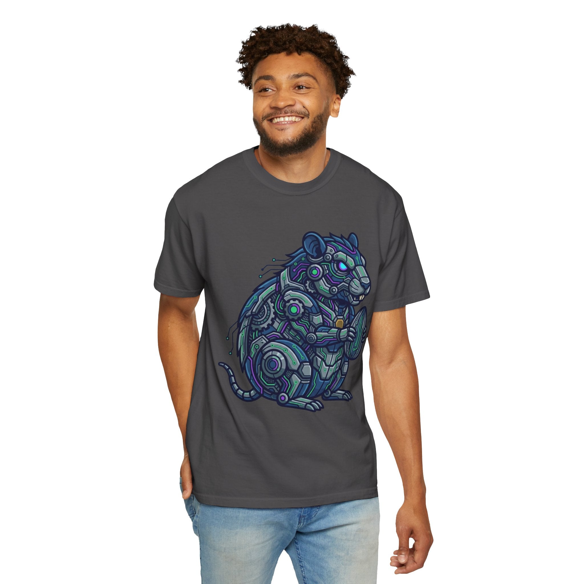 "Cyber Hamster" Unisex Garment-Dyed Tee