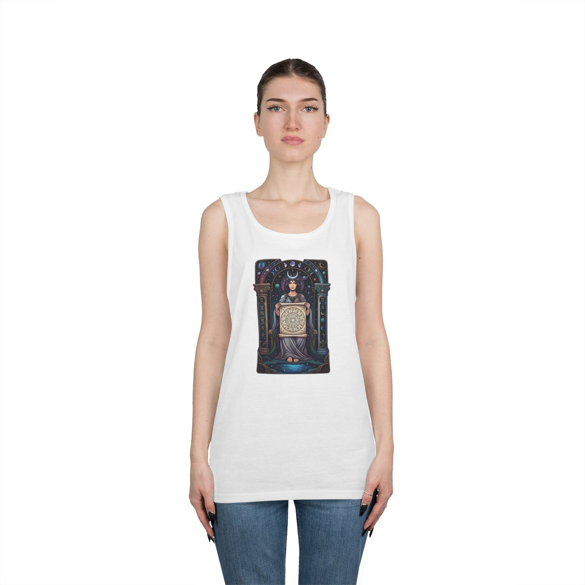 "The Cosmic Tarot (High Priestess)" Tank Top