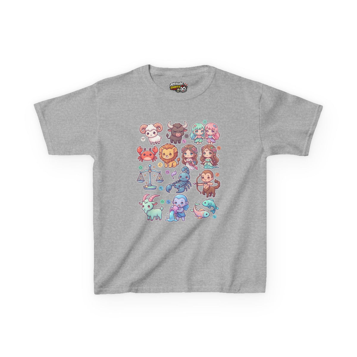 "Cute Chibi Zodiac" Kids Tee