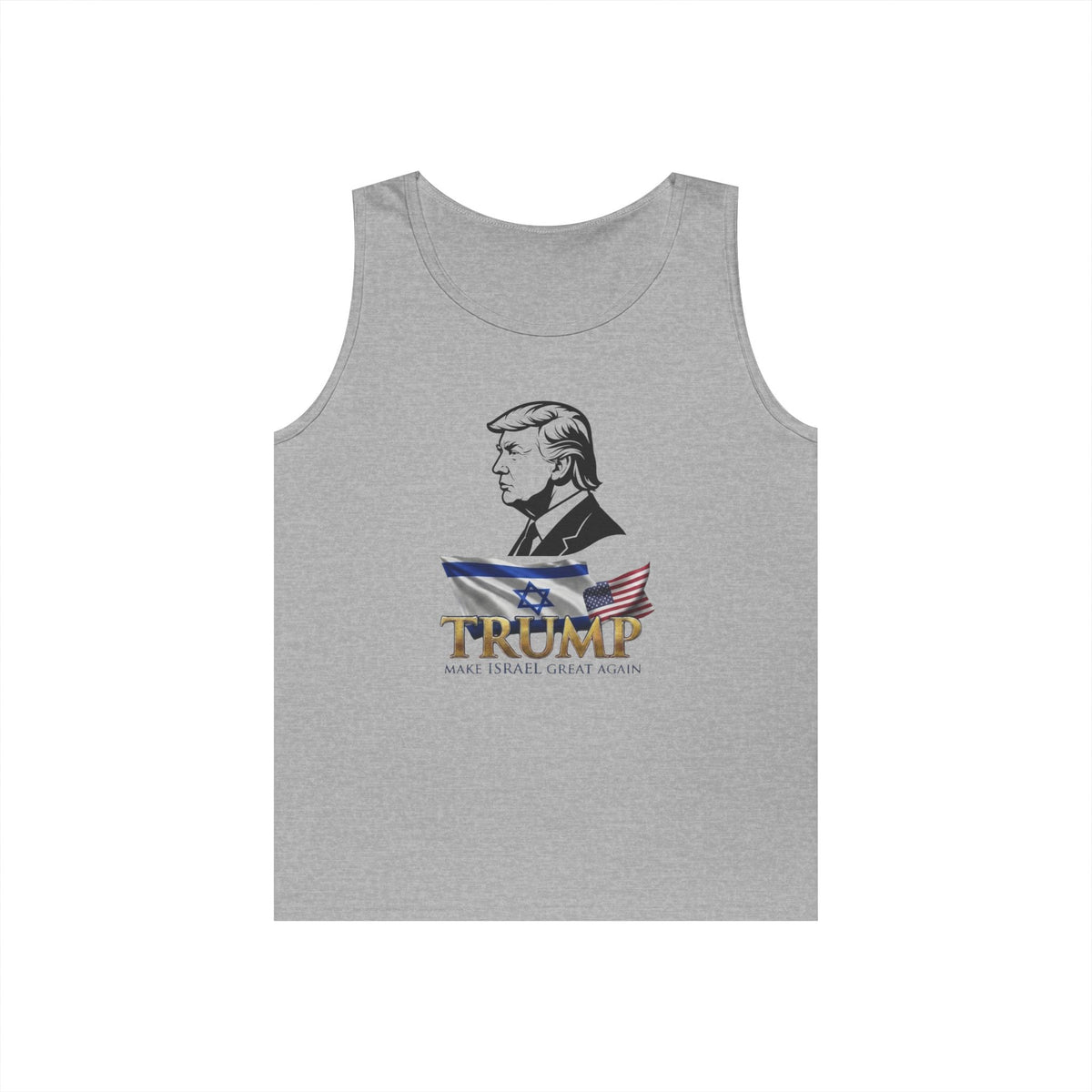 Color: Sport Grey | Make Israel Great Again Tank Top