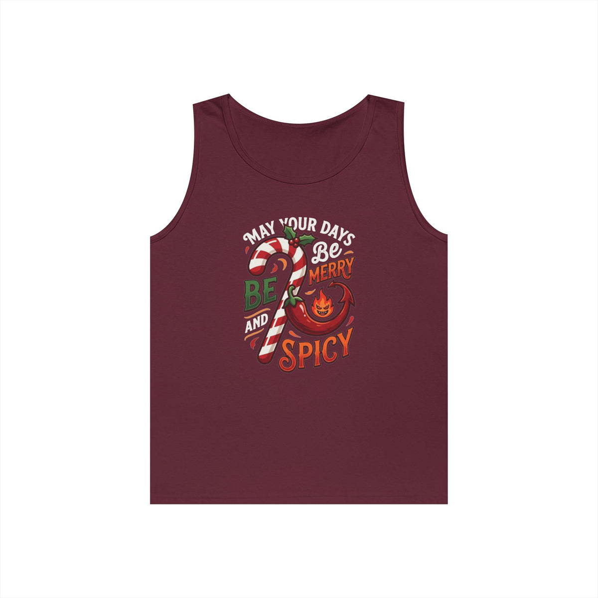 "May Your Days Be Merry and Spicy" Tank Top