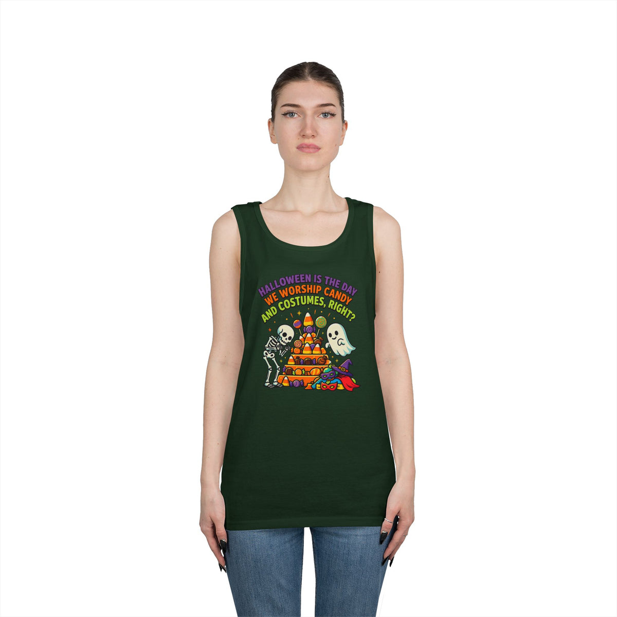 Color: Forest Green | Worship Candy Tank Top