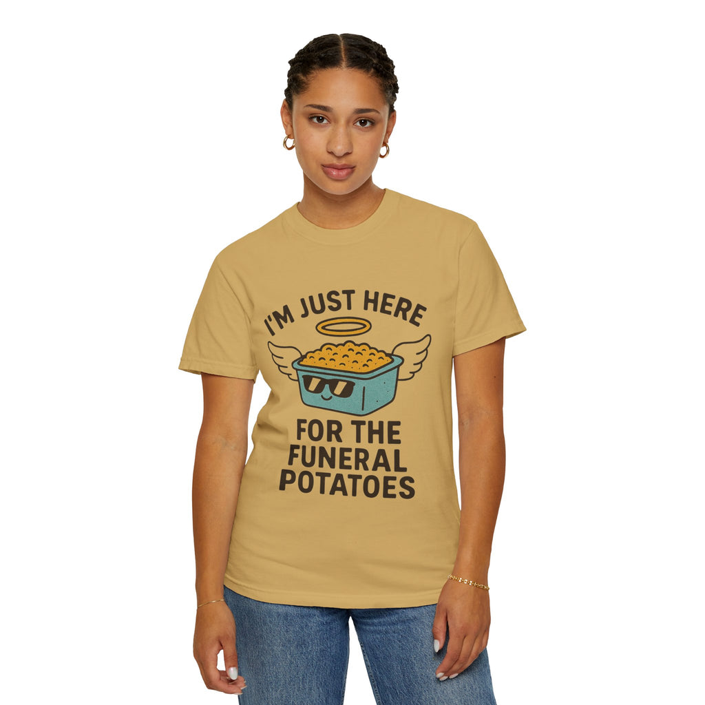 "Funeral Potatoes" Unisex Garment-Dyed T-shirt