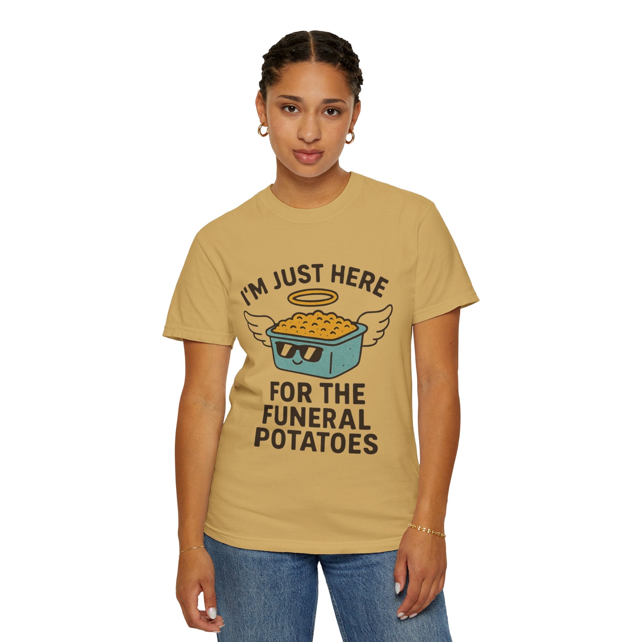 "Funeral Potatoes" Unisex Garment-Dyed T-shirt