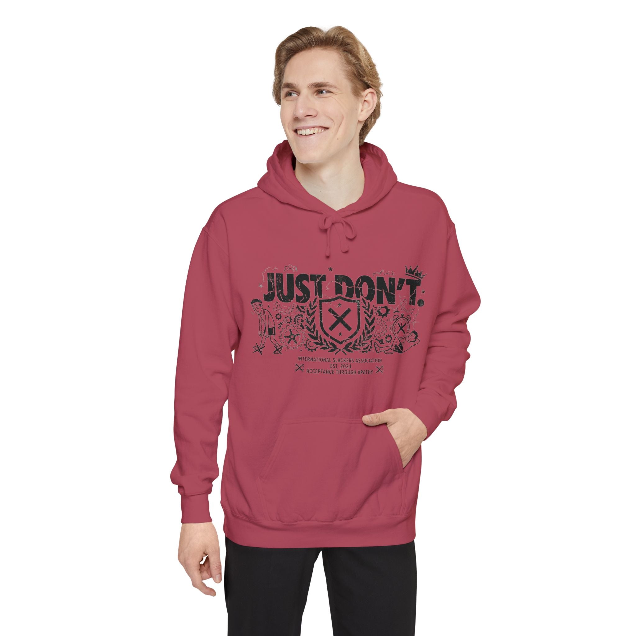 The Anti-Motivational Manifesto | Garment-Dyed Hoodie — AttitudeShirts