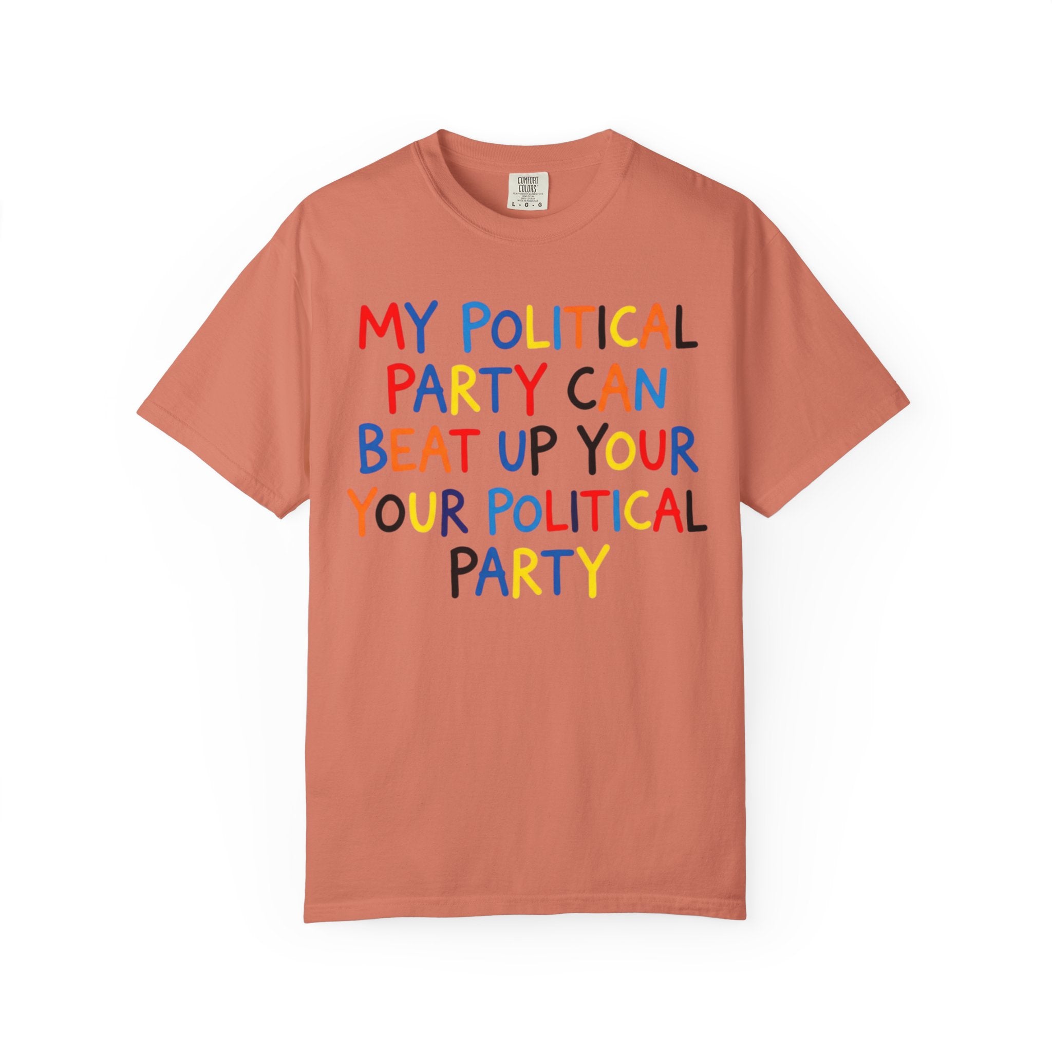 "Political Parties" Unisex Garment-Dyed Tee