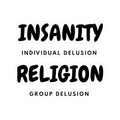 "Insanity Religion" Sticker — Main