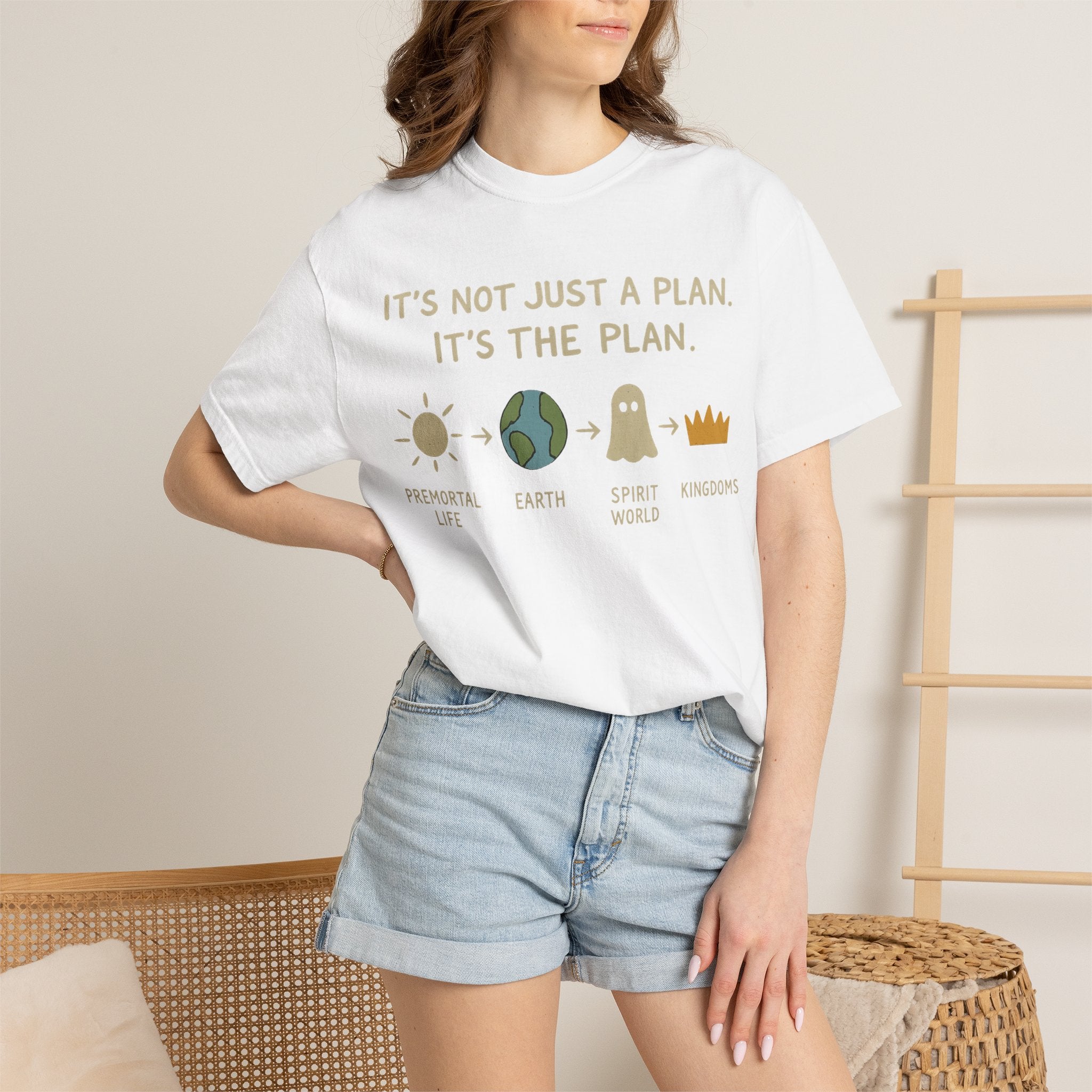 "It's The Plan" Unisex Garment-Dyed T-shirt
