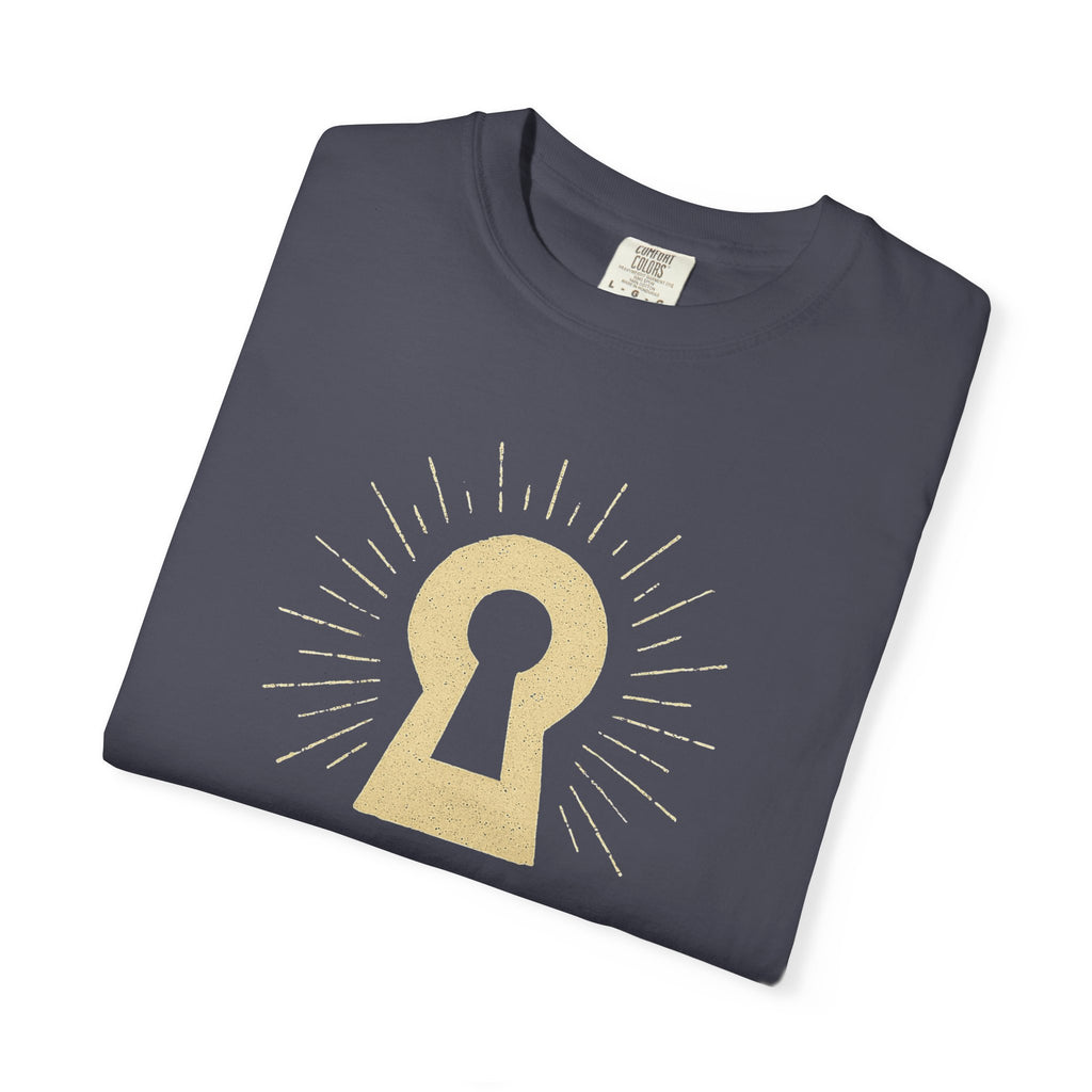 "Celestial Room Escape Artist" Unisex Garment-Dyed T-shirt