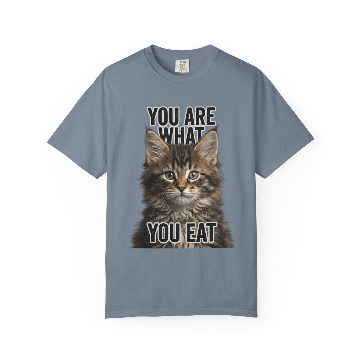 Color: Blue Jean | You Are What You Eat - Cat 4 Unisex Garment-Dyed T-shirt