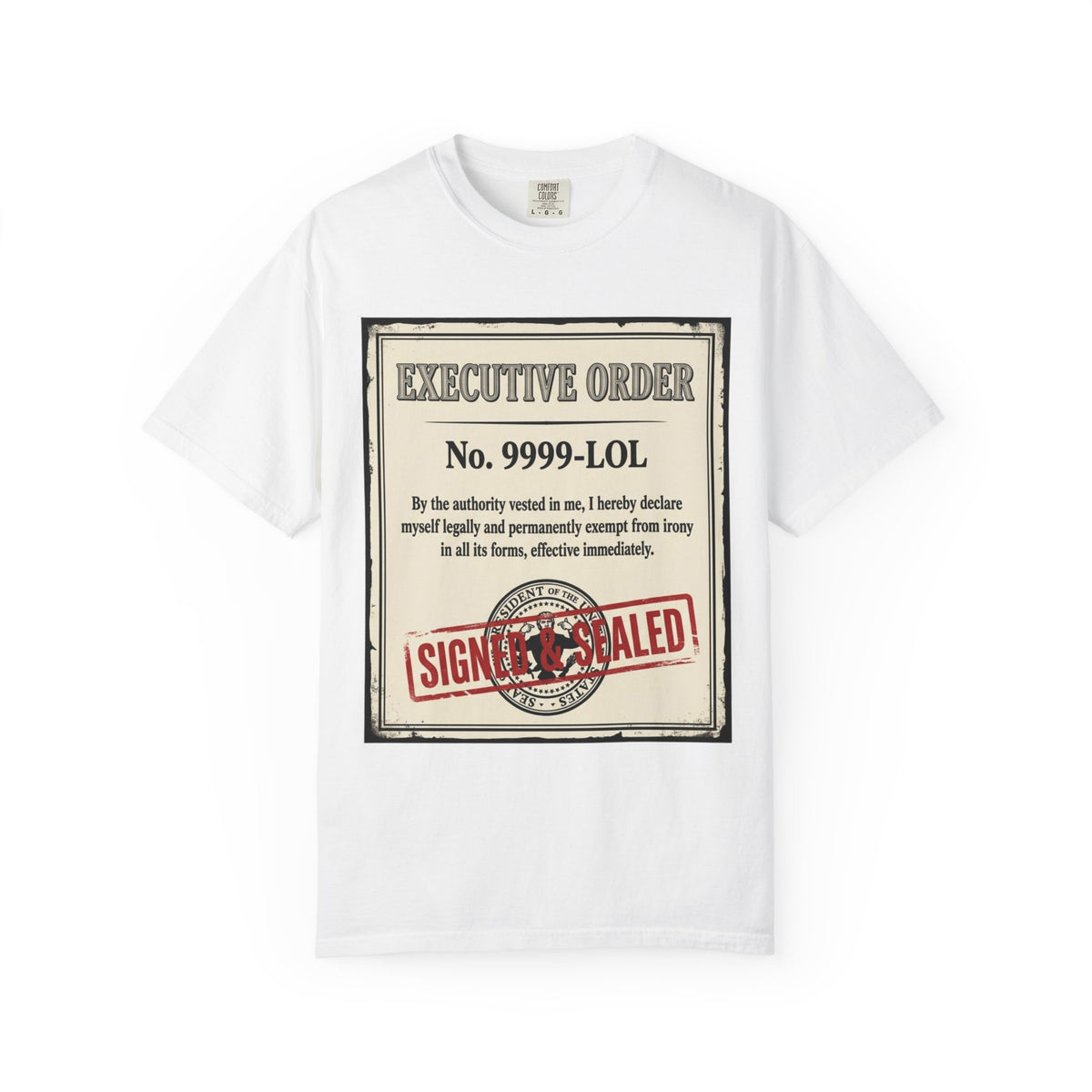 "Irony Free" Unisex Garment-Dyed Tee