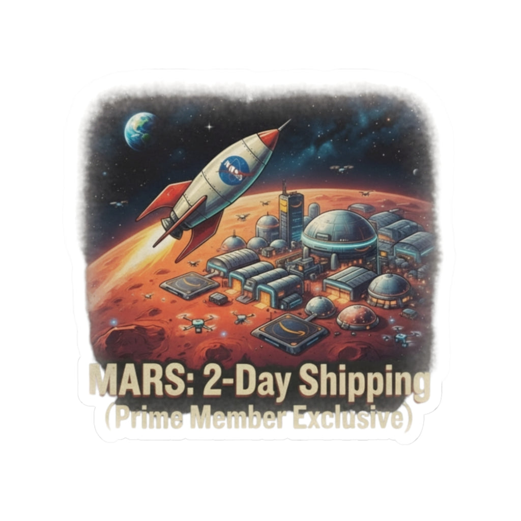 "Mars 2 Day Shipping" Sticker — Main