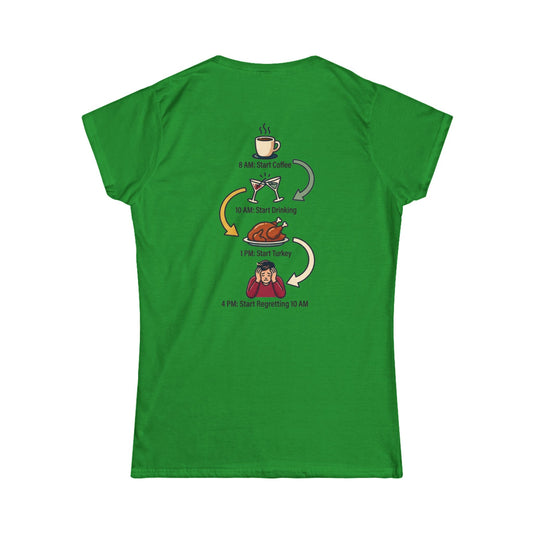 Color: Irish Green | Thanksgiving Regrets Women's Tee