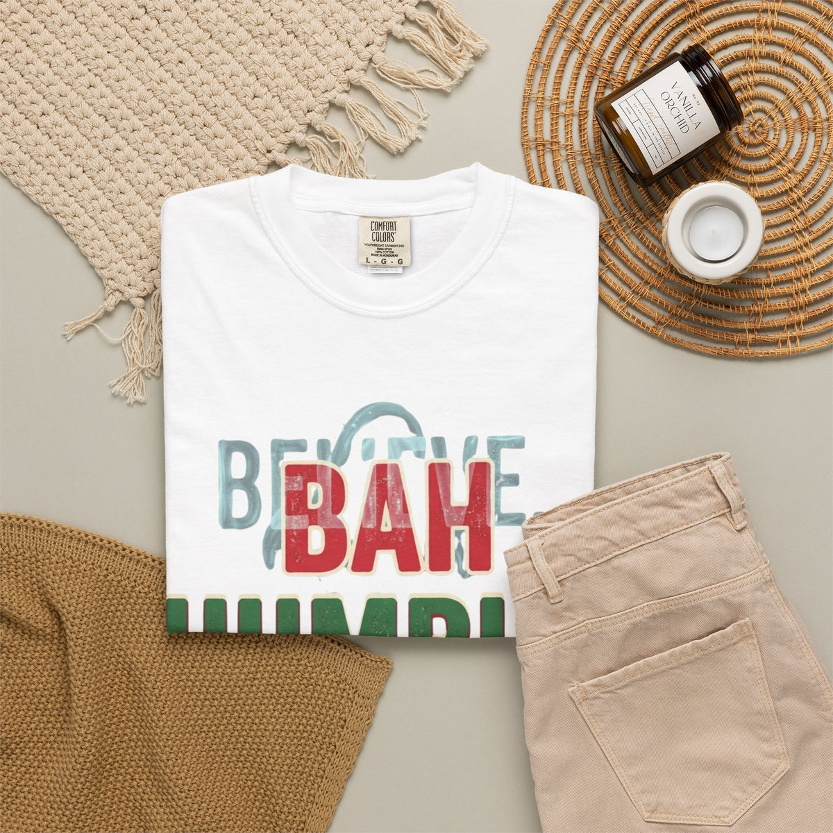 "Bah Humburg" Unisex Garment-Dyed Tee