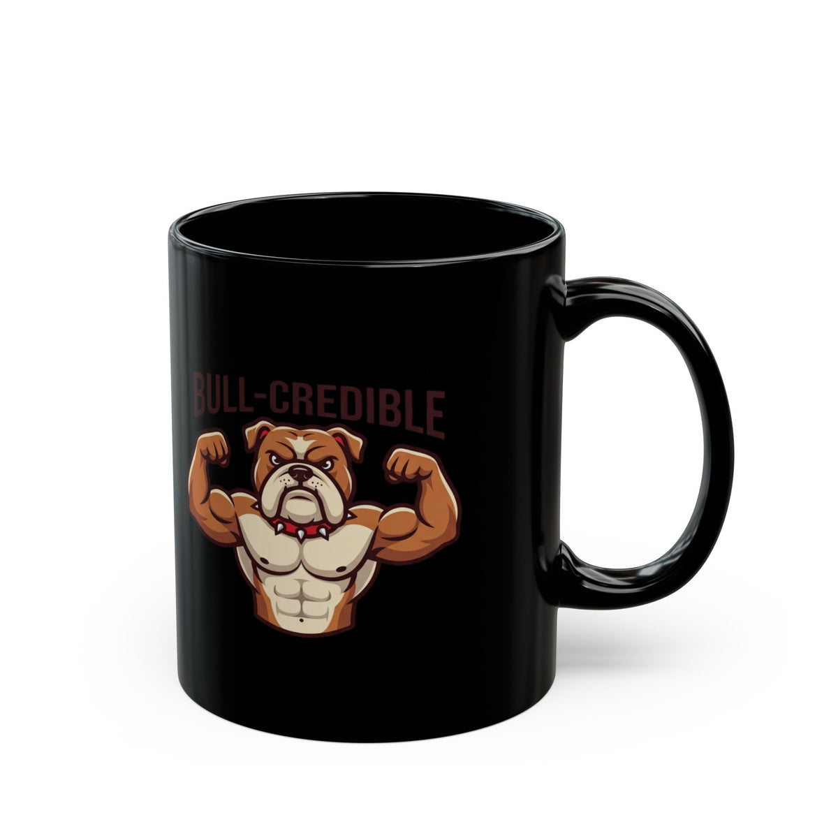 "Bull Credible" Black Ceramic Mug