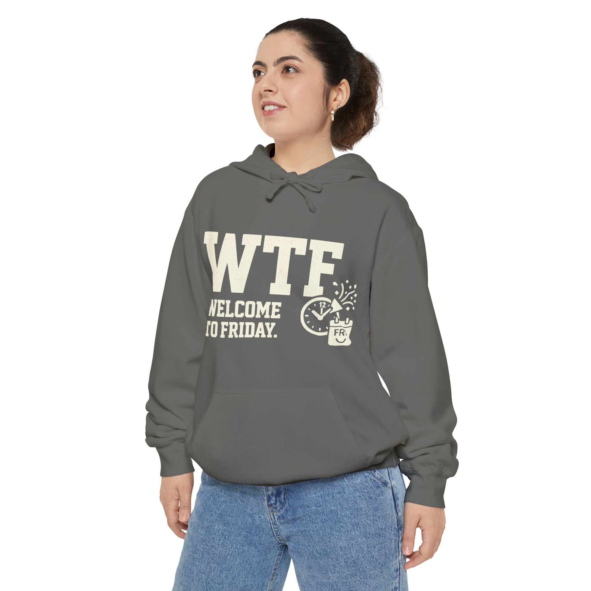 Finally Freaking Friday | Garment-Dyed Hoodie — AttitudeShirts