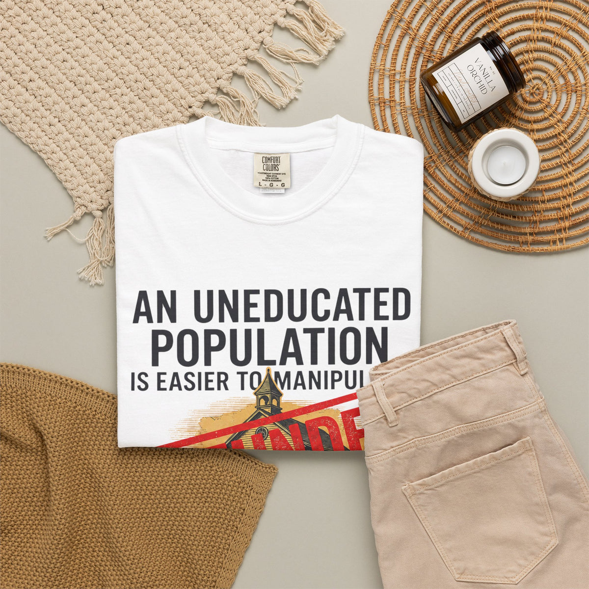 Protest Series - Fund Public Schools Unisex Garment-Dyed Tee