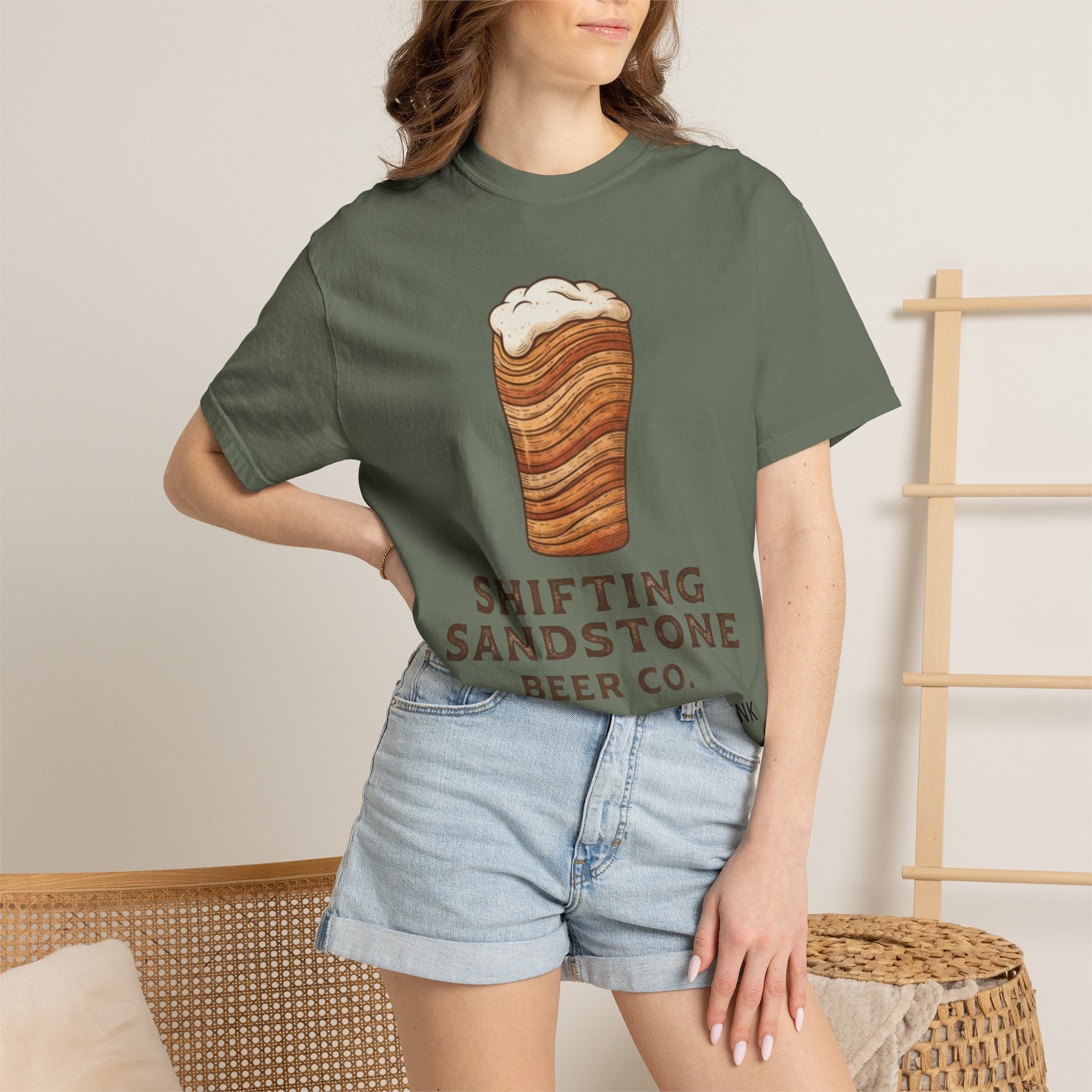 "Shifting Sandstone Beer Co." Unisex Garment-Dyed Tee