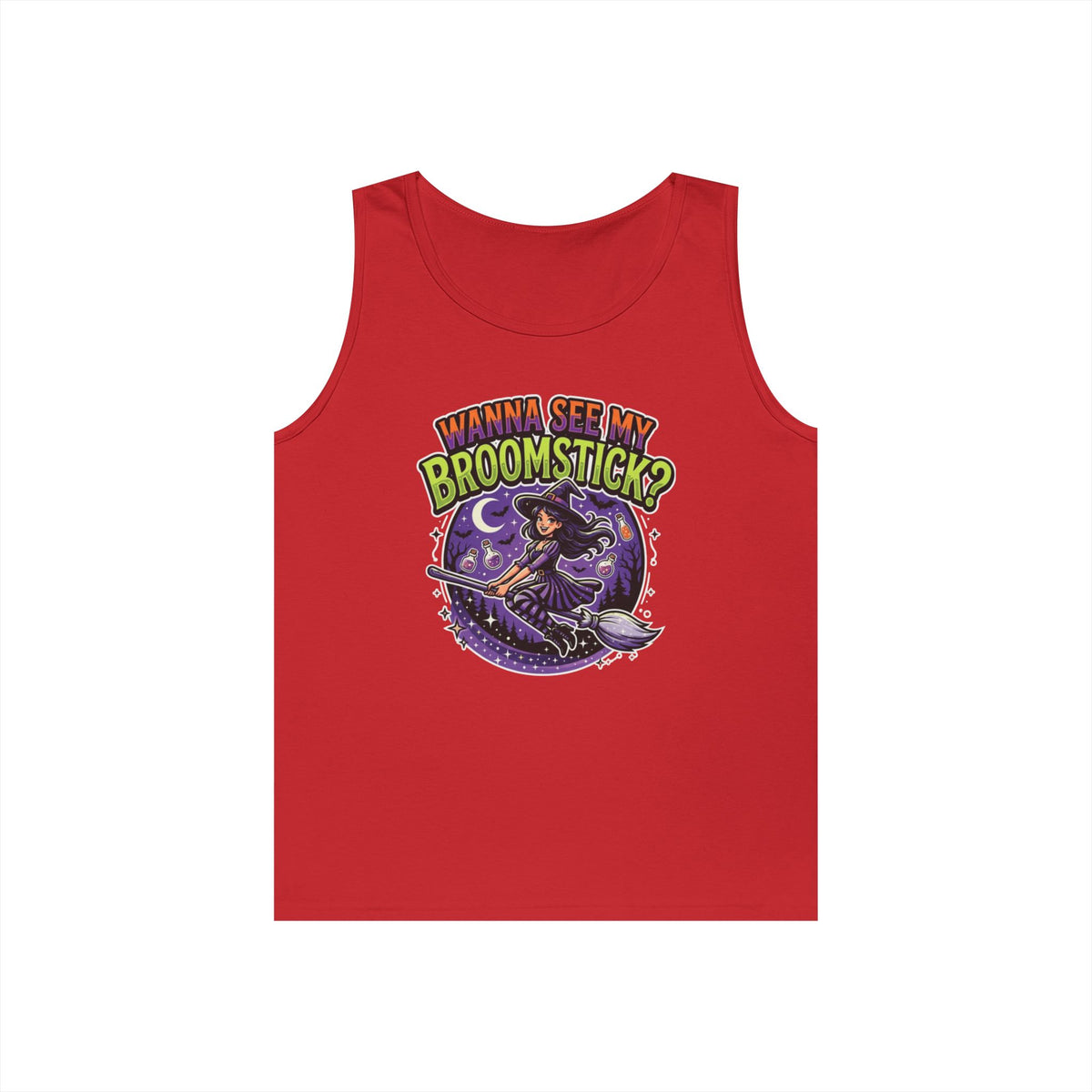 Color: Red | Wanna See My Broomstick Tank Top