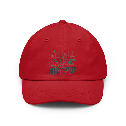 Color: Red | Fa La La La Fine Whatever Dad Hat