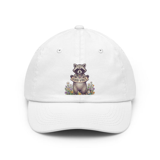 Color: White | Hippy Raccoon Dad Hat