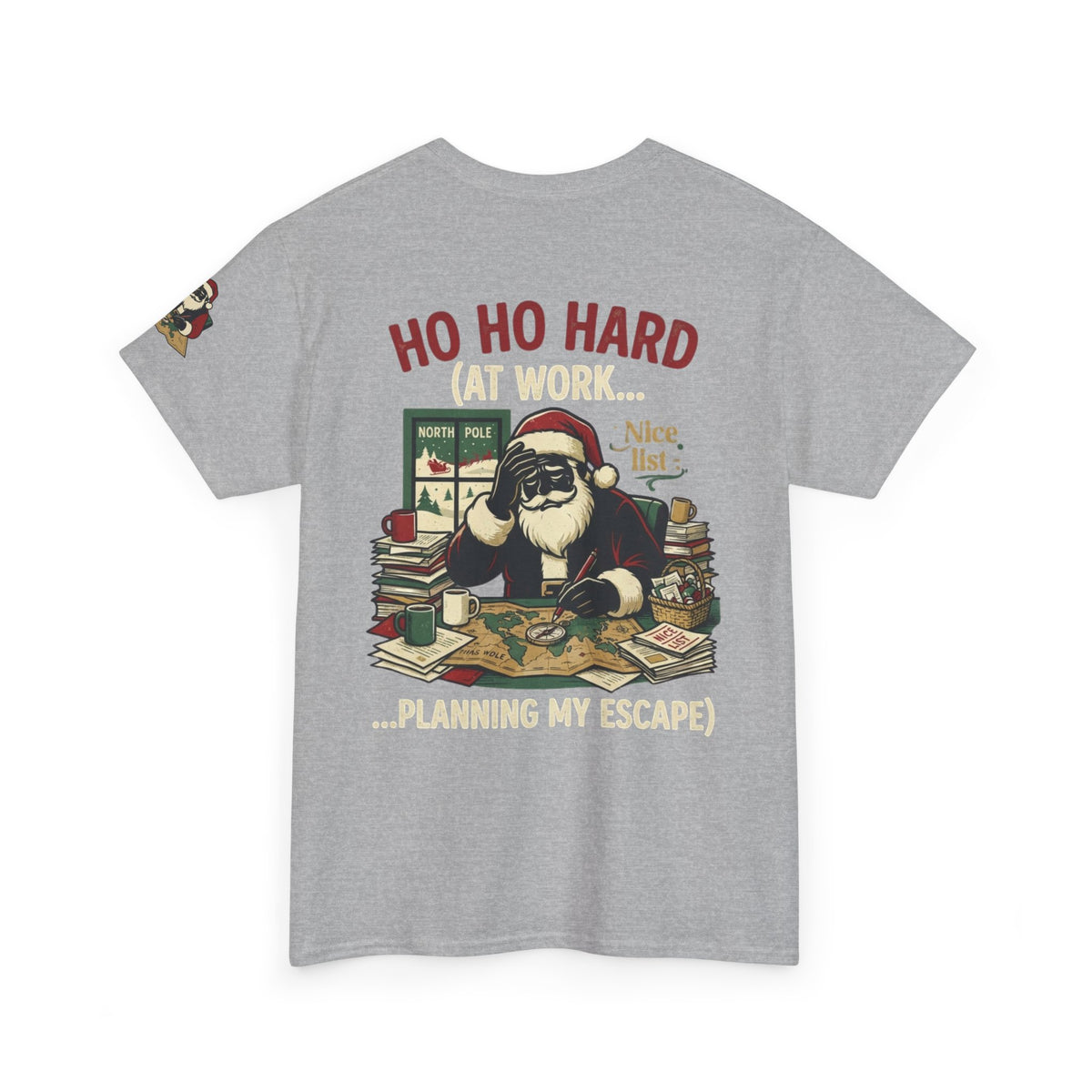 "Ho Ho Hard At Work" Premium Graphic Tee