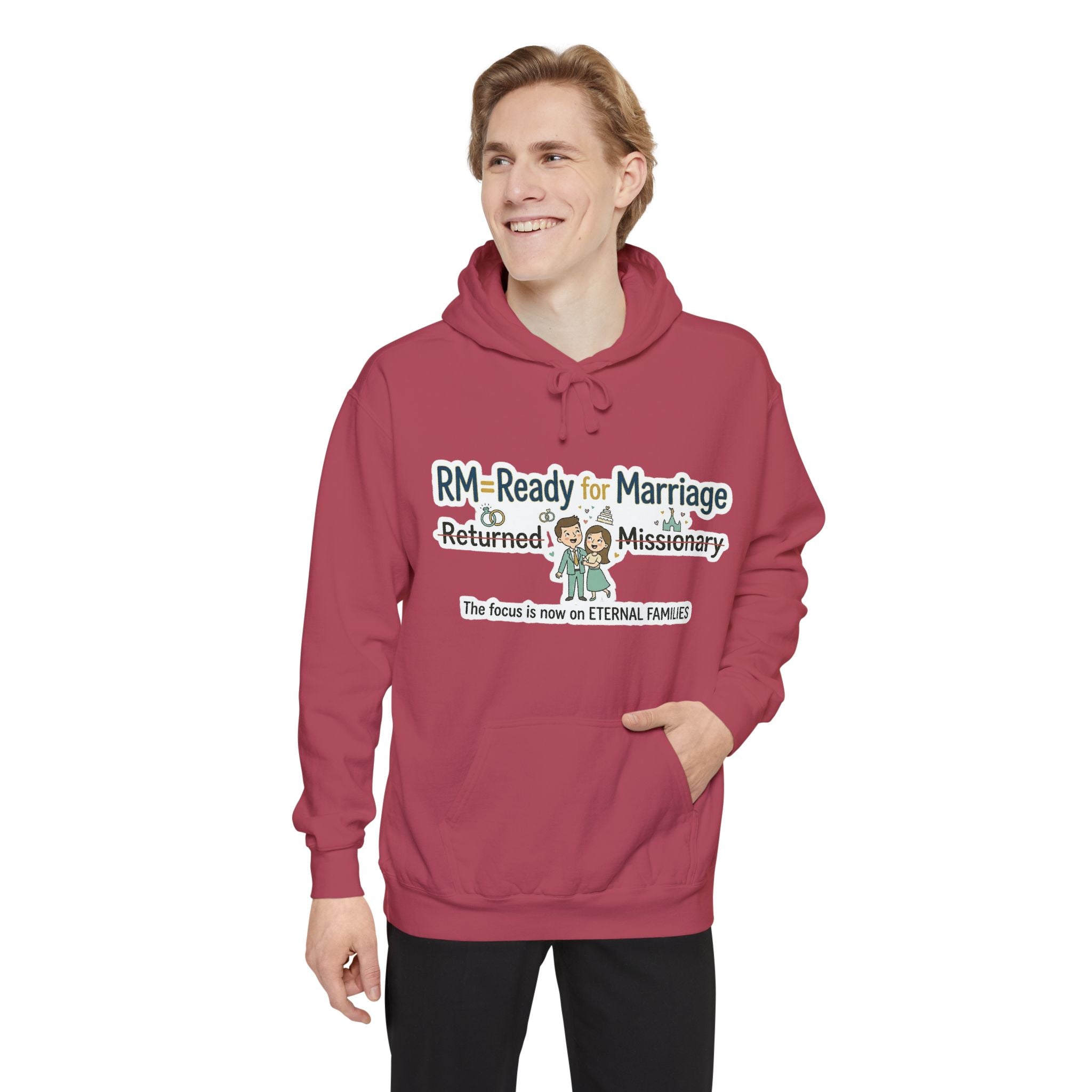 RM: Ready for Marriage (Probably Not) | Garment-Dyed Hoodie — AttitudeShirts