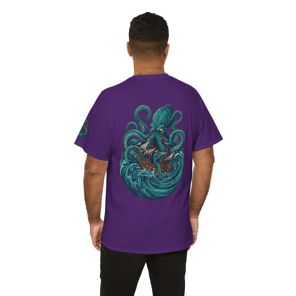 Color: Purple | The Kraken (Norse-Global Maritime) Premium Graphic Tee