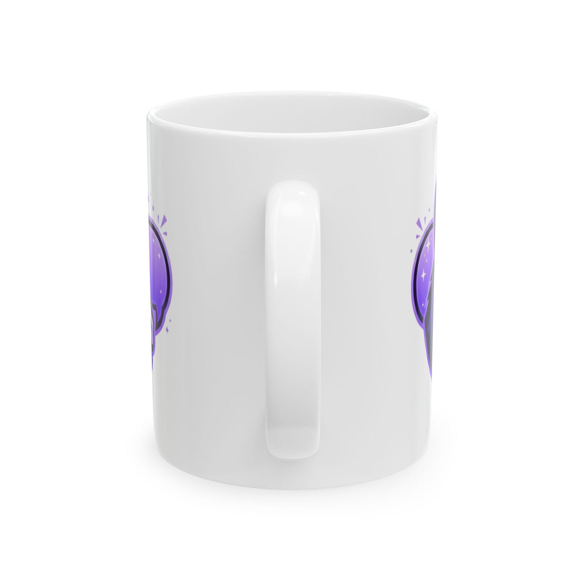 "Good Book Series Obstinate Animals & Angels With Swords" White Ceramic Mug — Graphic