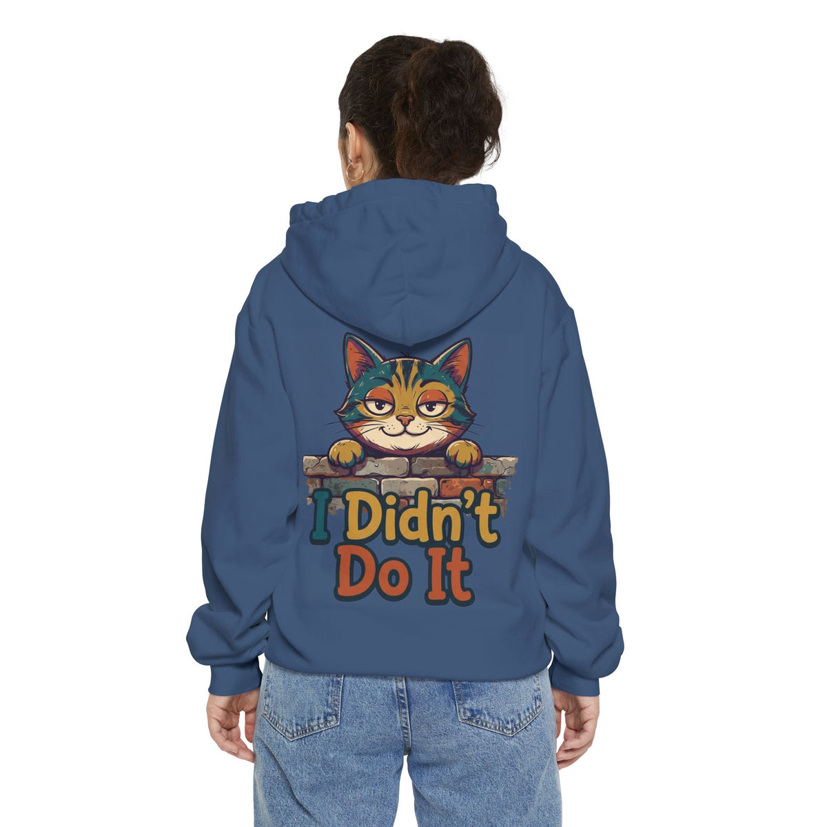 Color: True Navy | I Didn't Do It Garment-Dyed Hoodie