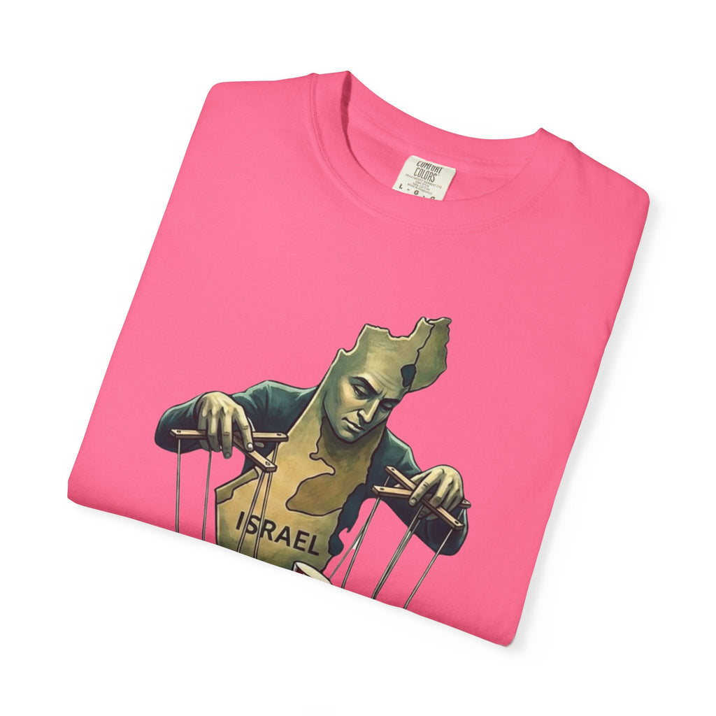 "The Global Puppet Master" Unisex Garment-Dyed T-shirt