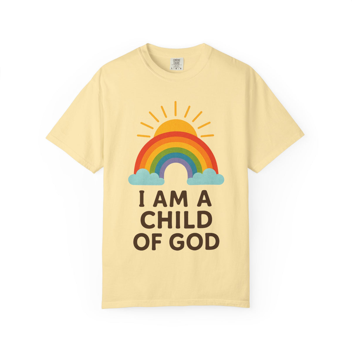 Color: Banana | I Am a Child of God T-Shirt