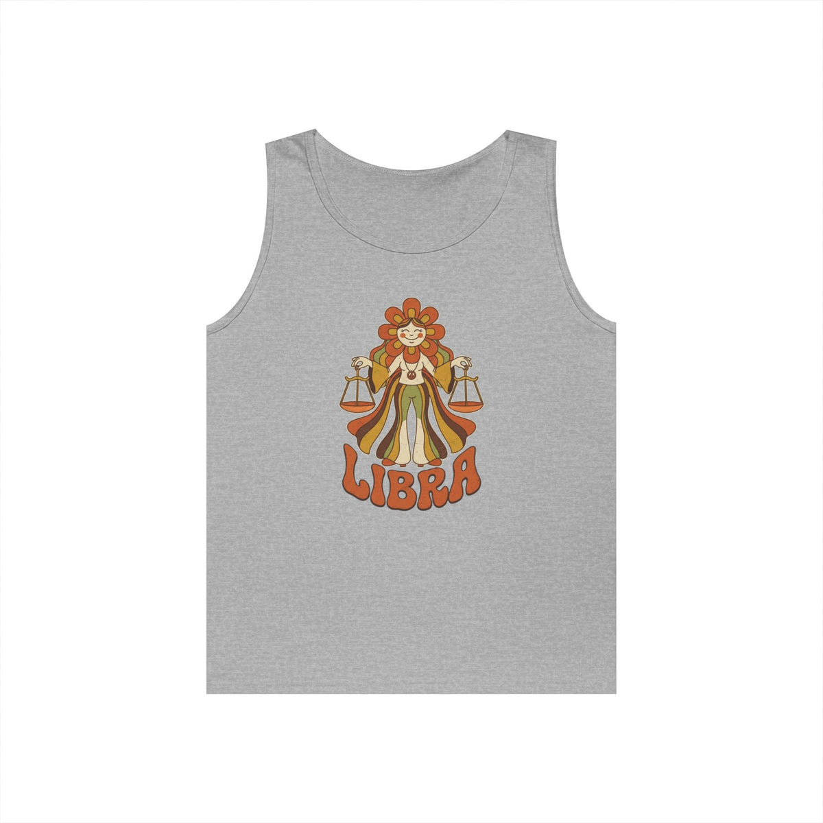 "Retro Mascot Groovy Libra" Tank Top