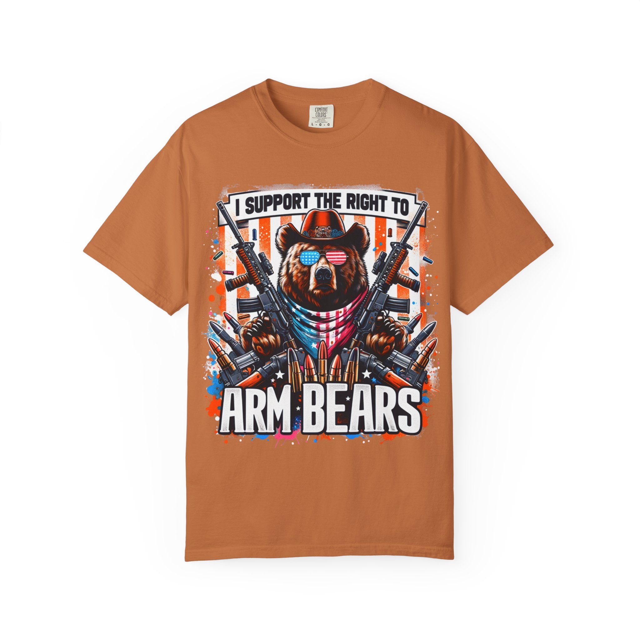 "The Right to Arm Bears" Unisex Garment-Dyed T-shirt